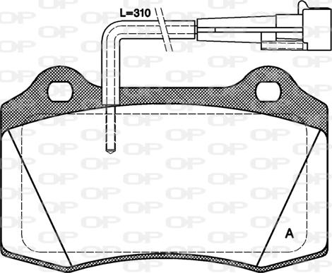 Magneti Marelli 363700205119 - Bremžu uzliku kompl., Disku bremzes ps1.lv