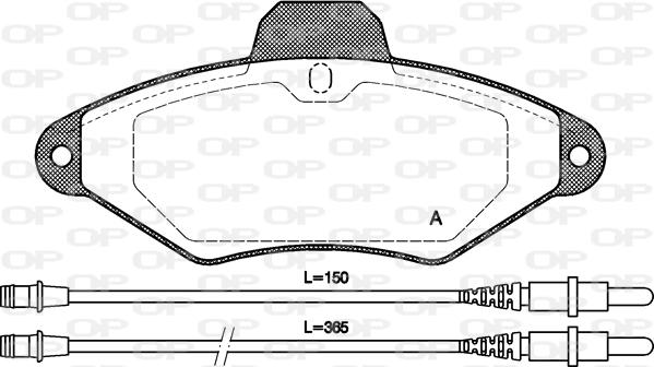 Open Parts BPA0438.04 - Bremžu uzliku kompl., Disku bremzes ps1.lv