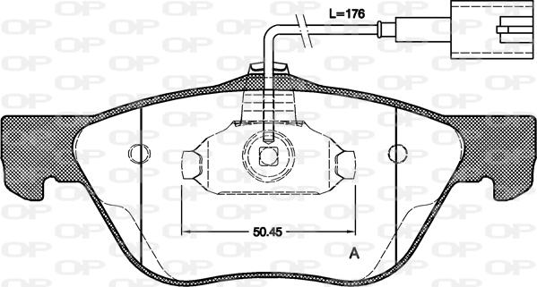 Open Parts BPA0589.32 - Bremžu uzliku kompl., Disku bremzes ps1.lv