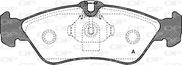 Open Parts BPA0580.00 - Bremžu uzliku kompl., Disku bremzes ps1.lv