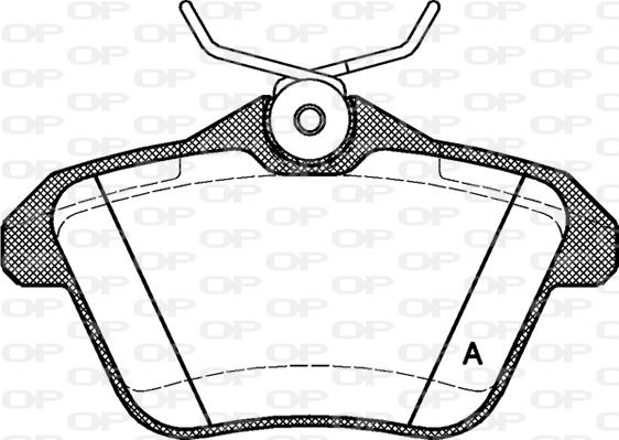 Open Parts BPA0581.10 - Bremžu uzliku kompl., Disku bremzes ps1.lv