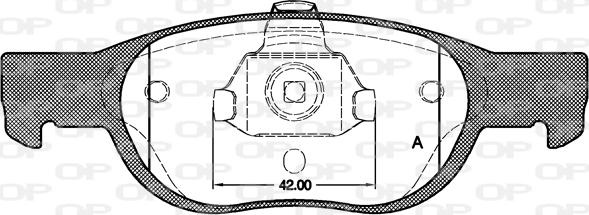 Open Parts BPA0588.10 - Bremžu uzliku kompl., Disku bremzes ps1.lv