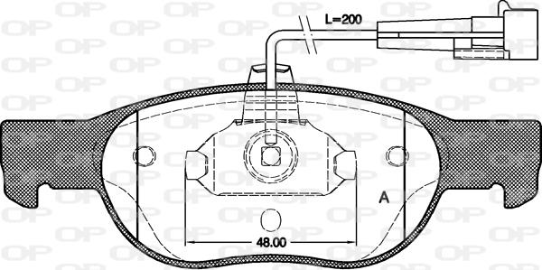 Open Parts BPA0588.11 - Bremžu uzliku kompl., Disku bremzes ps1.lv