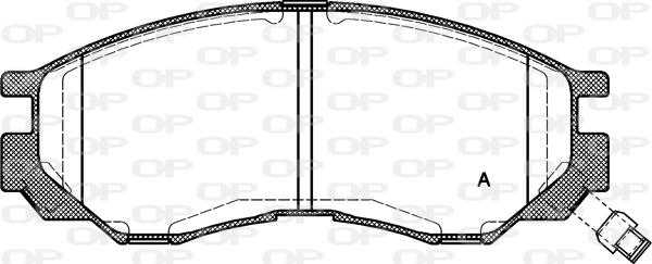 Open Parts BPA0583.00 - Bremžu uzliku kompl., Disku bremzes ps1.lv