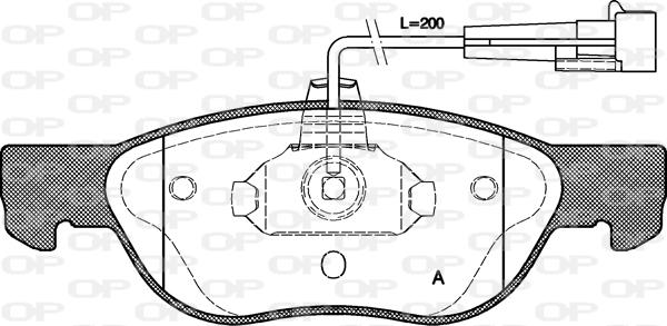 Open Parts BPA0587.11 - Bremžu uzliku kompl., Disku bremzes ps1.lv