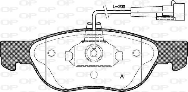 Open Parts BPA0587.12 - Bremžu uzliku kompl., Disku bremzes ps1.lv