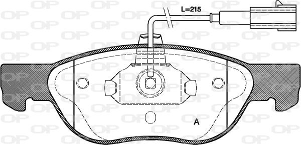 Open Parts BPA0587.21 - Bremžu uzliku kompl., Disku bremzes ps1.lv