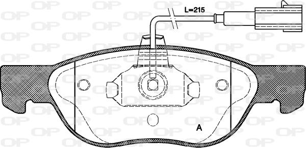 Open Parts BPA0587.22 - Bremžu uzliku kompl., Disku bremzes ps1.lv