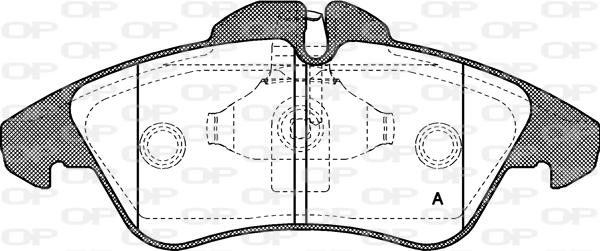 Open Parts BPA0578.00 - Bremžu uzliku kompl., Disku bremzes ps1.lv