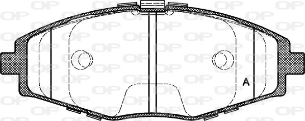 Open Parts BPA0696.00 - Bremžu uzliku kompl., Disku bremzes ps1.lv