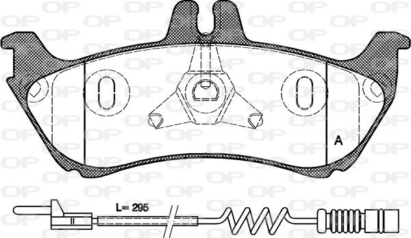 Open Parts BPA0698.11 - Bremžu uzliku kompl., Disku bremzes ps1.lv