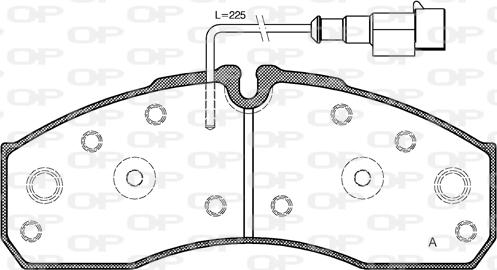 Open Parts BPA0651.42 - Bremžu uzliku kompl., Disku bremzes ps1.lv