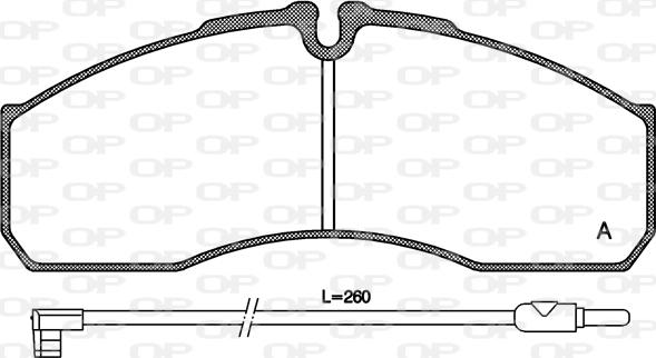 Open Parts BPA0651.12 - Bremžu uzliku kompl., Disku bremzes ps1.lv