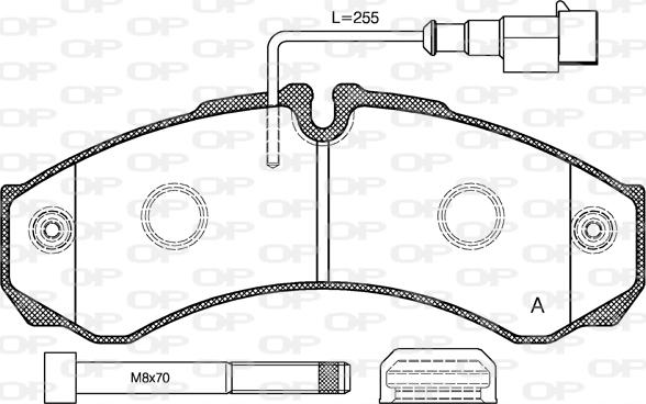 Open Parts BPA0651.32 - Bremžu uzliku kompl., Disku bremzes ps1.lv