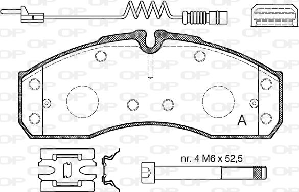 Open Parts BPA0651.22 - Bremžu uzliku kompl., Disku bremzes ps1.lv