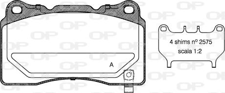 Open Parts BPA0666.04 - Bremžu uzliku kompl., Disku bremzes ps1.lv