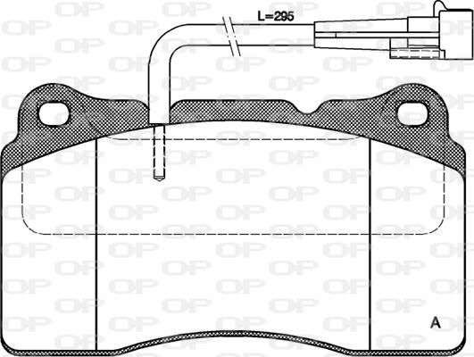 Open Parts BPA0666.02 - Bremžu uzliku kompl., Disku bremzes ps1.lv