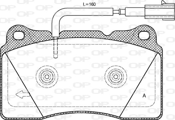 Open Parts BPA0666.12 - Bremžu uzliku kompl., Disku bremzes ps1.lv