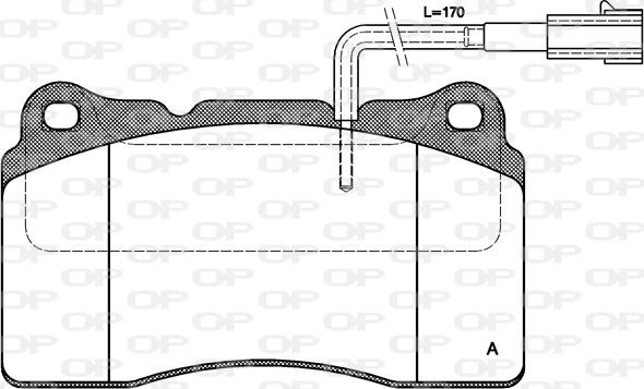 Open Parts BPA0666.22 - Bremžu uzliku kompl., Disku bremzes ps1.lv