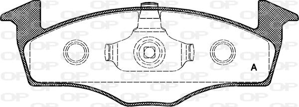 Open Parts BPA0609.00 - Bremžu uzliku kompl., Disku bremzes ps1.lv