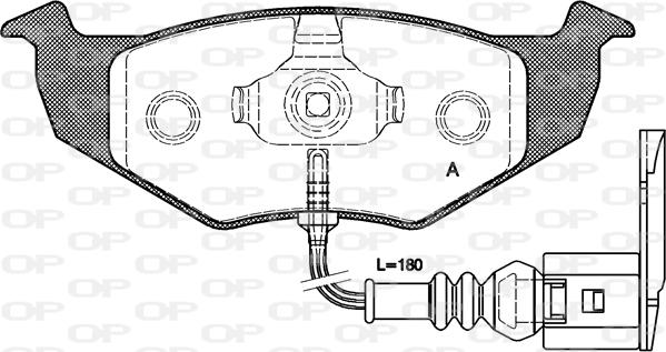 Open Parts BPA0609.11 - Bremžu uzliku kompl., Disku bremzes ps1.lv