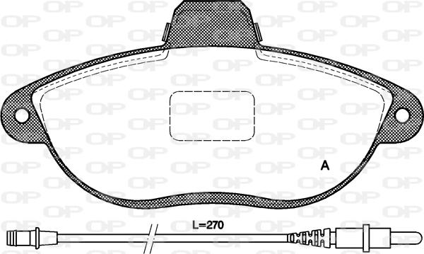 Open Parts BPA0602.02 - Bremžu uzliku kompl., Disku bremzes ps1.lv