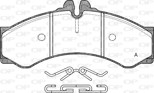 Open Parts BPA0614.00 - Bremžu uzliku kompl., Disku bremzes ps1.lv