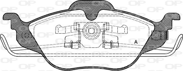 Open Parts BPA0684.02 - Bremžu uzliku kompl., Disku bremzes ps1.lv