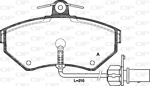 Open Parts BPA0631.12 - Bremžu uzliku kompl., Disku bremzes ps1.lv