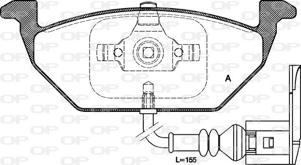 Open Parts BPA0633.41 - Bremžu uzliku kompl., Disku bremzes ps1.lv