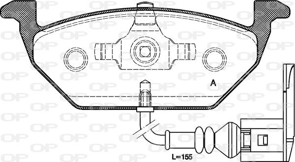 Open Parts BPA0633.21 - Bremžu uzliku kompl., Disku bremzes ps1.lv