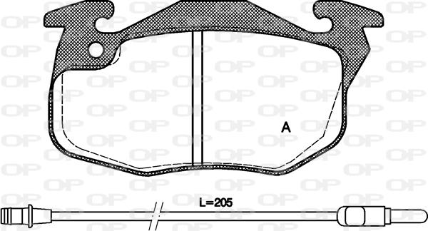 Open Parts BPA0192.12 - Bremžu uzliku kompl., Disku bremzes ps1.lv