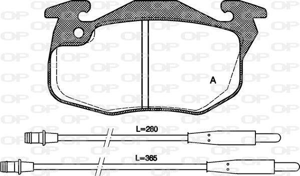 Open Parts BPA0192.34 - Bremžu uzliku kompl., Disku bremzes ps1.lv