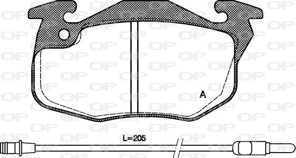 Open Parts BPA0192.22 - Bremžu uzliku kompl., Disku bremzes ps1.lv