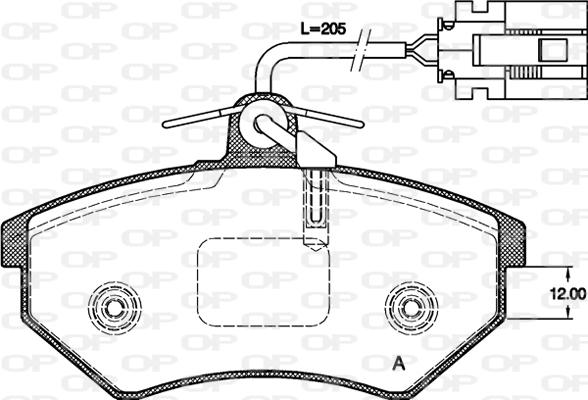 Open Parts BPA0134.62 - Bremžu uzliku kompl., Disku bremzes ps1.lv