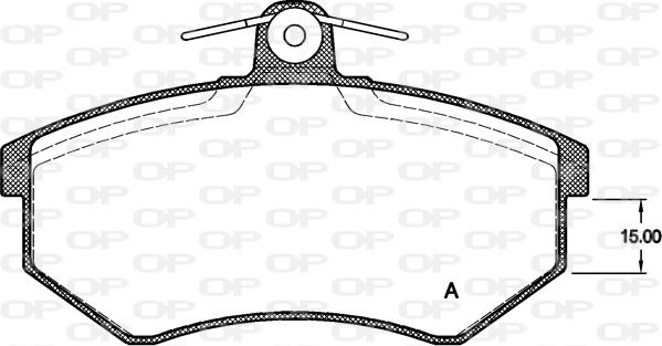 Open Parts BPA0134.00 - Bremžu uzliku kompl., Disku bremzes ps1.lv