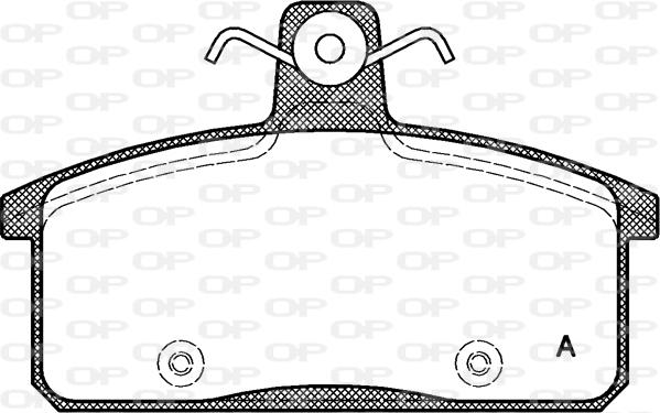 Open Parts BPA0128.50 - Bremžu uzliku kompl., Disku bremzes ps1.lv