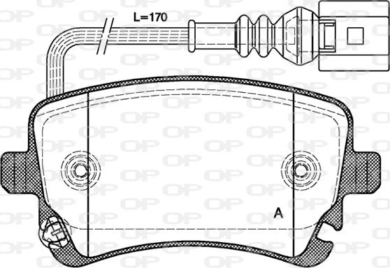 Open Parts BPA0897.11 - Bremžu uzliku kompl., Disku bremzes ps1.lv