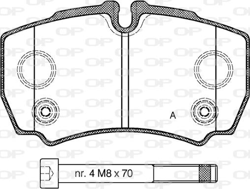 Open Parts BPA0849.10 - Bremžu uzliku kompl., Disku bremzes ps1.lv