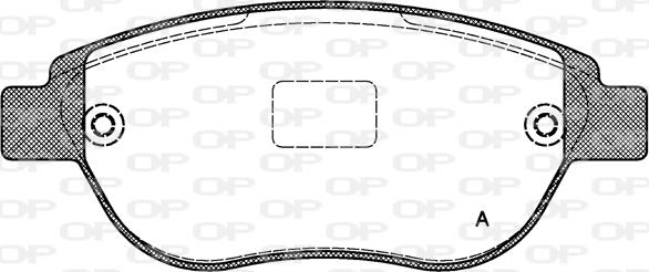 Open Parts BPA0841.00 - Bremžu uzliku kompl., Disku bremzes ps1.lv