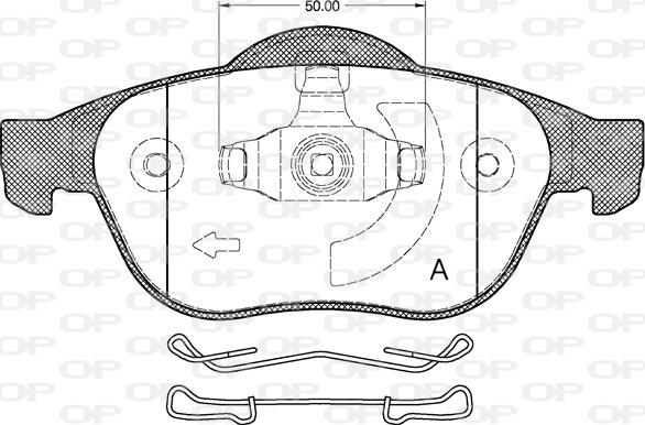 Open Parts BPA0843.20 - Bremžu uzliku kompl., Disku bremzes ps1.lv