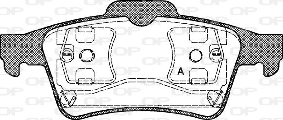 Open Parts BPA0842.00 - Bremžu uzliku kompl., Disku bremzes ps1.lv