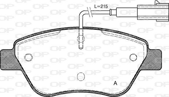 Open Parts BPA0858.01 - Bremžu uzliku kompl., Disku bremzes ps1.lv