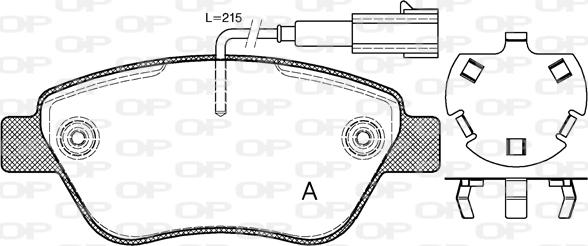 Open Parts BPA0858.32 - Bremžu uzliku kompl., Disku bremzes ps1.lv