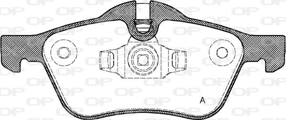 Open Parts BPA0864.00 - Bremžu uzliku kompl., Disku bremzes ps1.lv