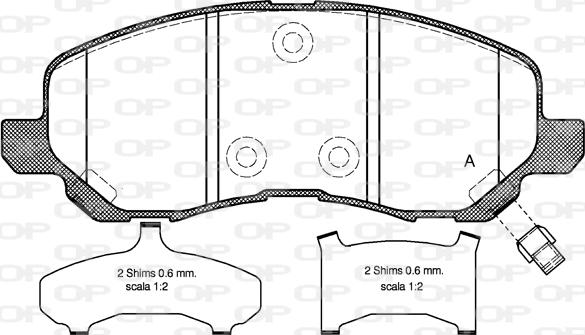 Open Parts BPA0804.31 - Bremžu uzliku kompl., Disku bremzes ps1.lv