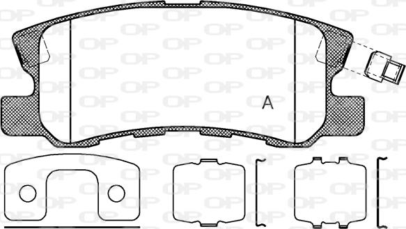 Open Parts BPA0803.12 - Bremžu uzliku kompl., Disku bremzes ps1.lv