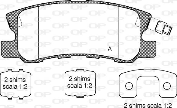 Open Parts BPA0803.22 - Bremžu uzliku kompl., Disku bremzes ps1.lv