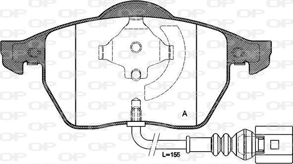 Open Parts BPA0390.41 - Bremžu uzliku kompl., Disku bremzes ps1.lv