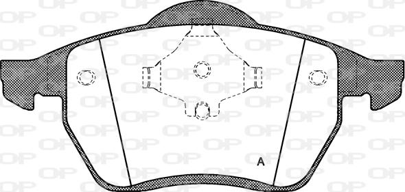 Open Parts BPA0390.00 - Bremžu uzliku kompl., Disku bremzes ps1.lv